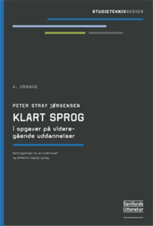 Klart sprog i opgaver på videregående uddannelser