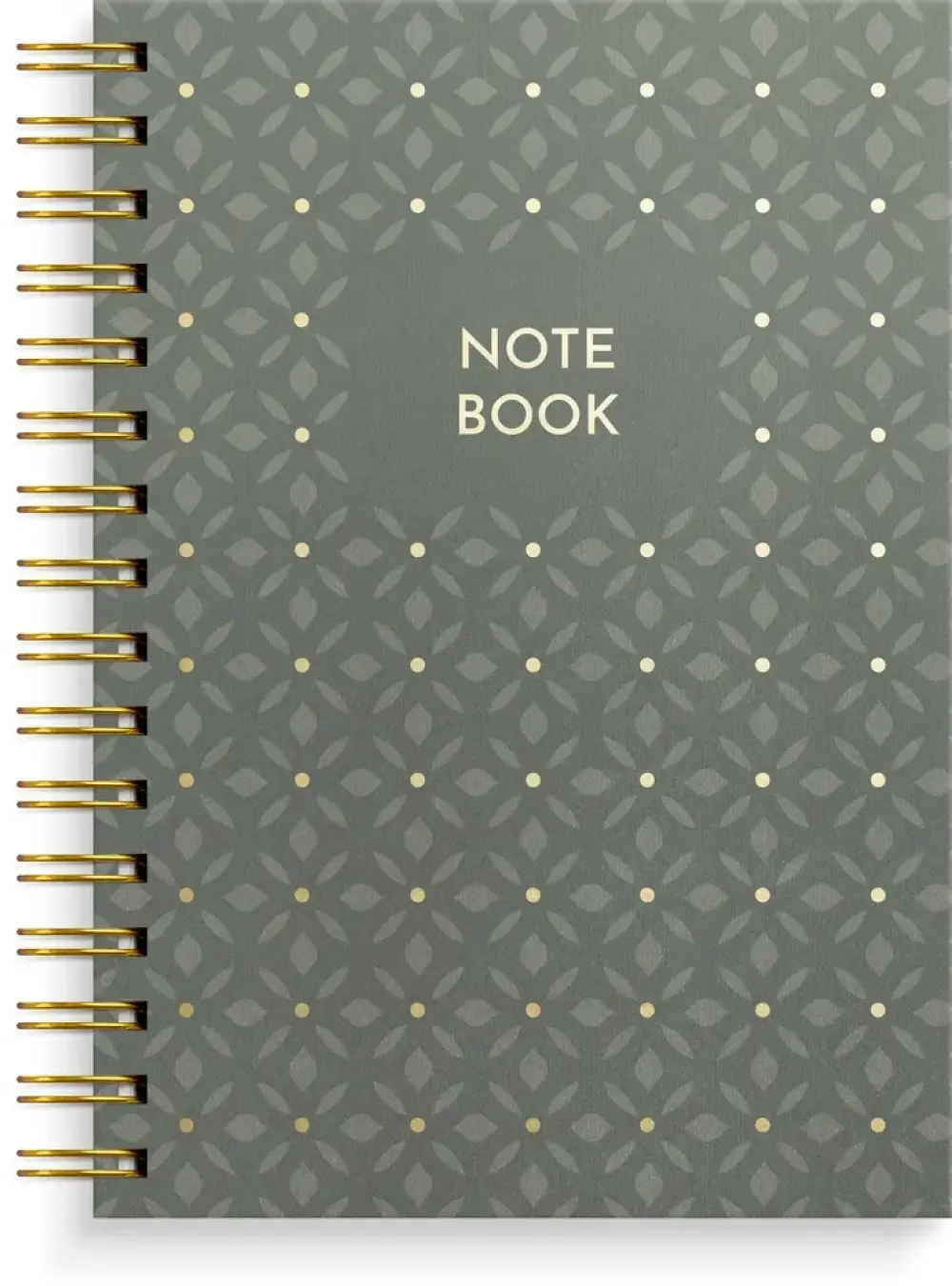 Notesbog A5 green pattern  KARTON 150 linjeret sider