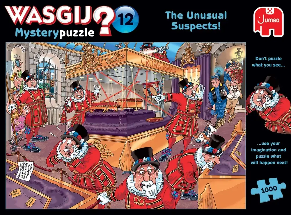 Puslespil Wasgij Mystery 12 The Unusual Suspects! 1000 briks