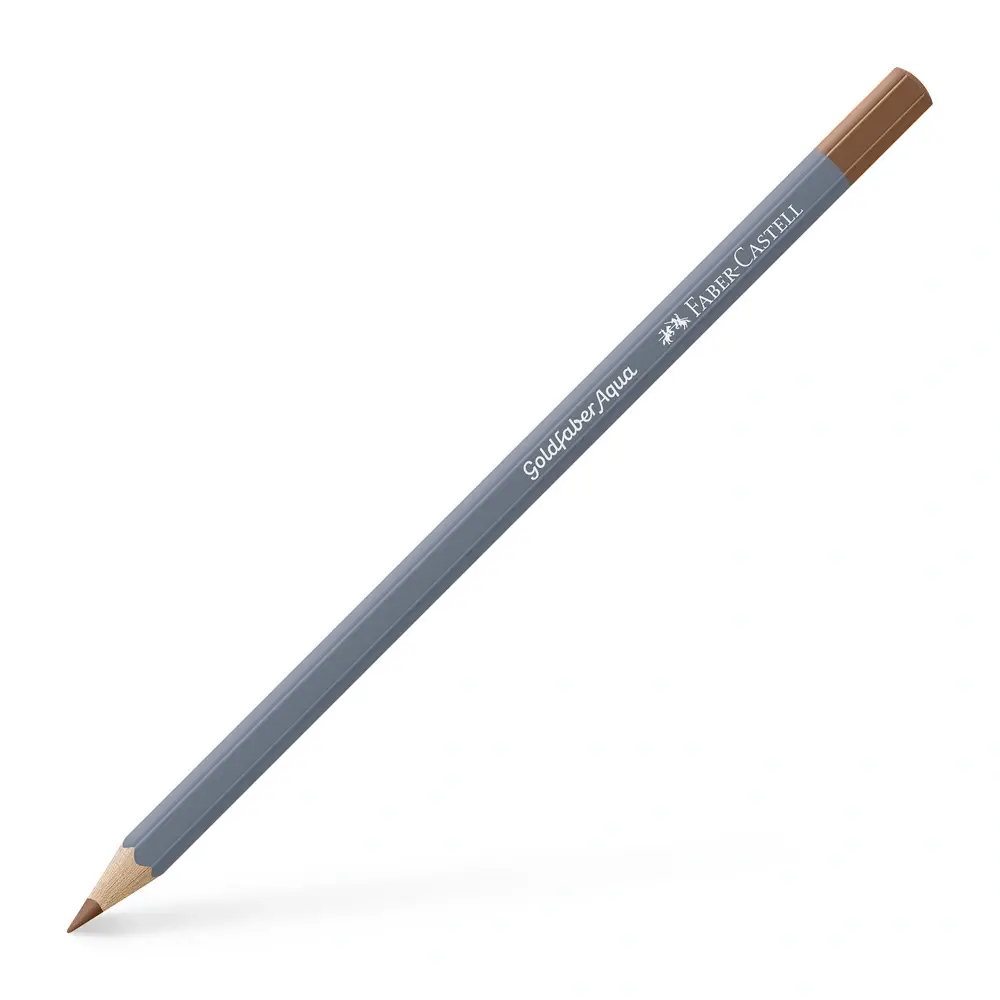 Farveblyant Goldfaber akvarel burnt siena 283