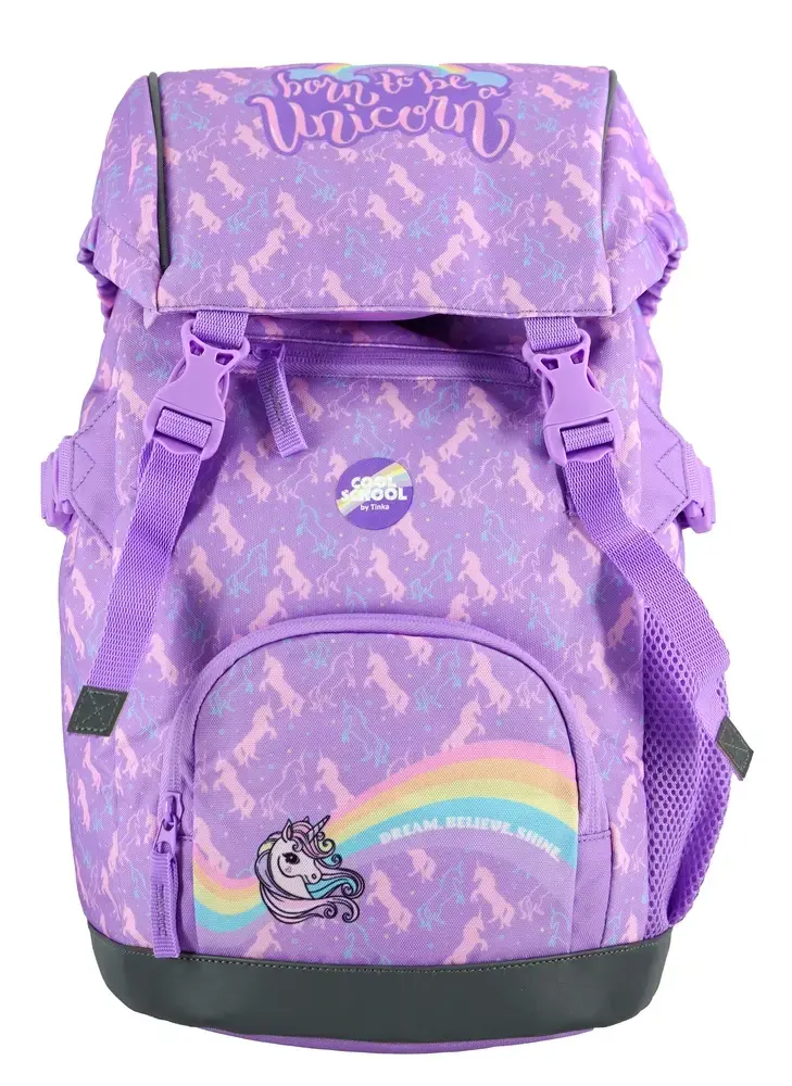 Tinka unicorn lilla 22l m/regnslag