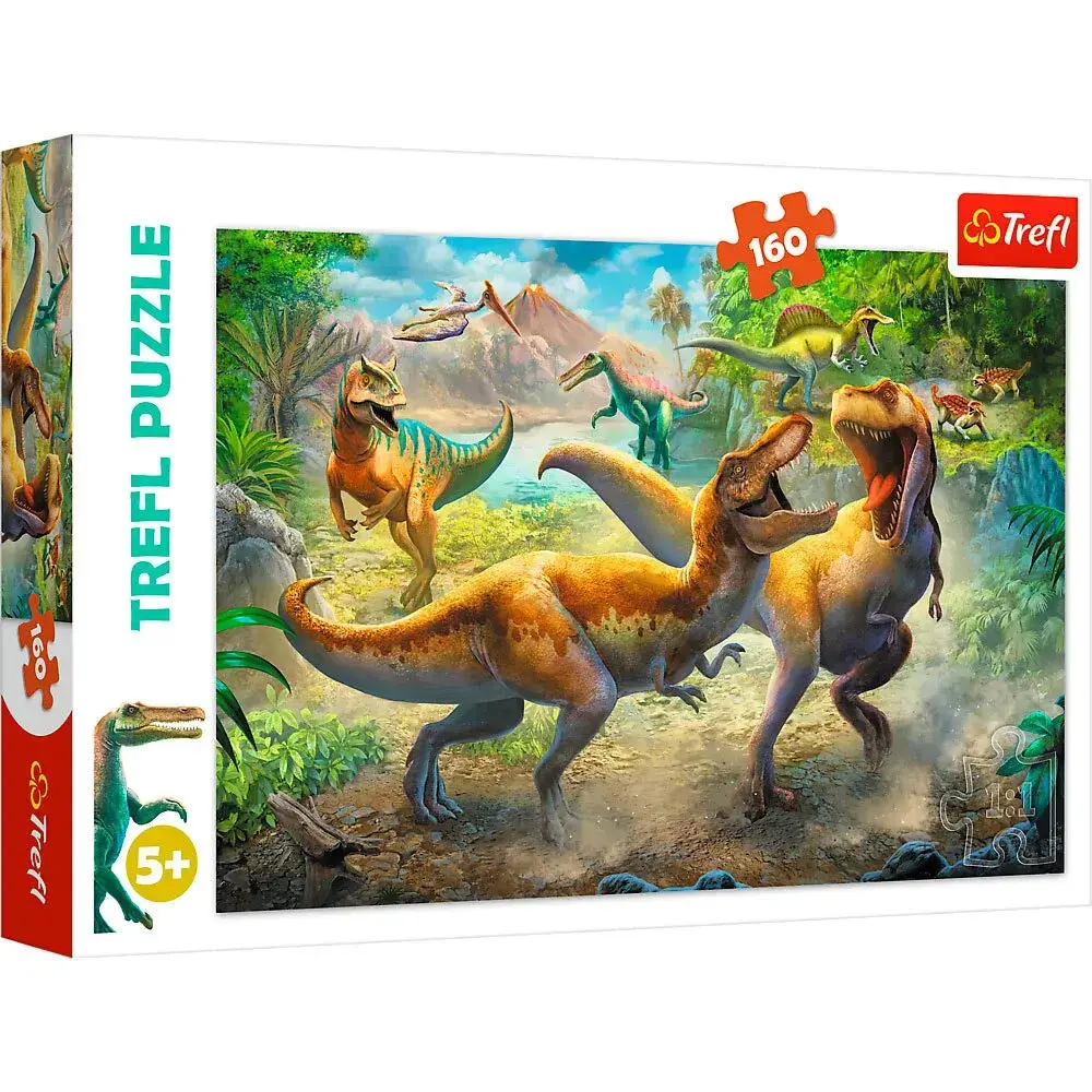 Puslespil Fighting tyrannosaurs 160 brikker