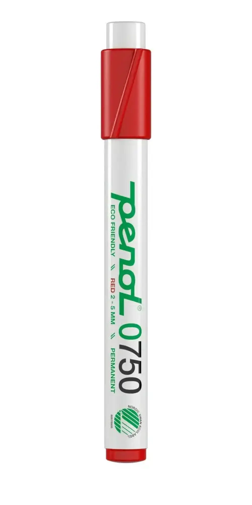 Marker Penol 0750 sort 2-5mm permanent svanemærket