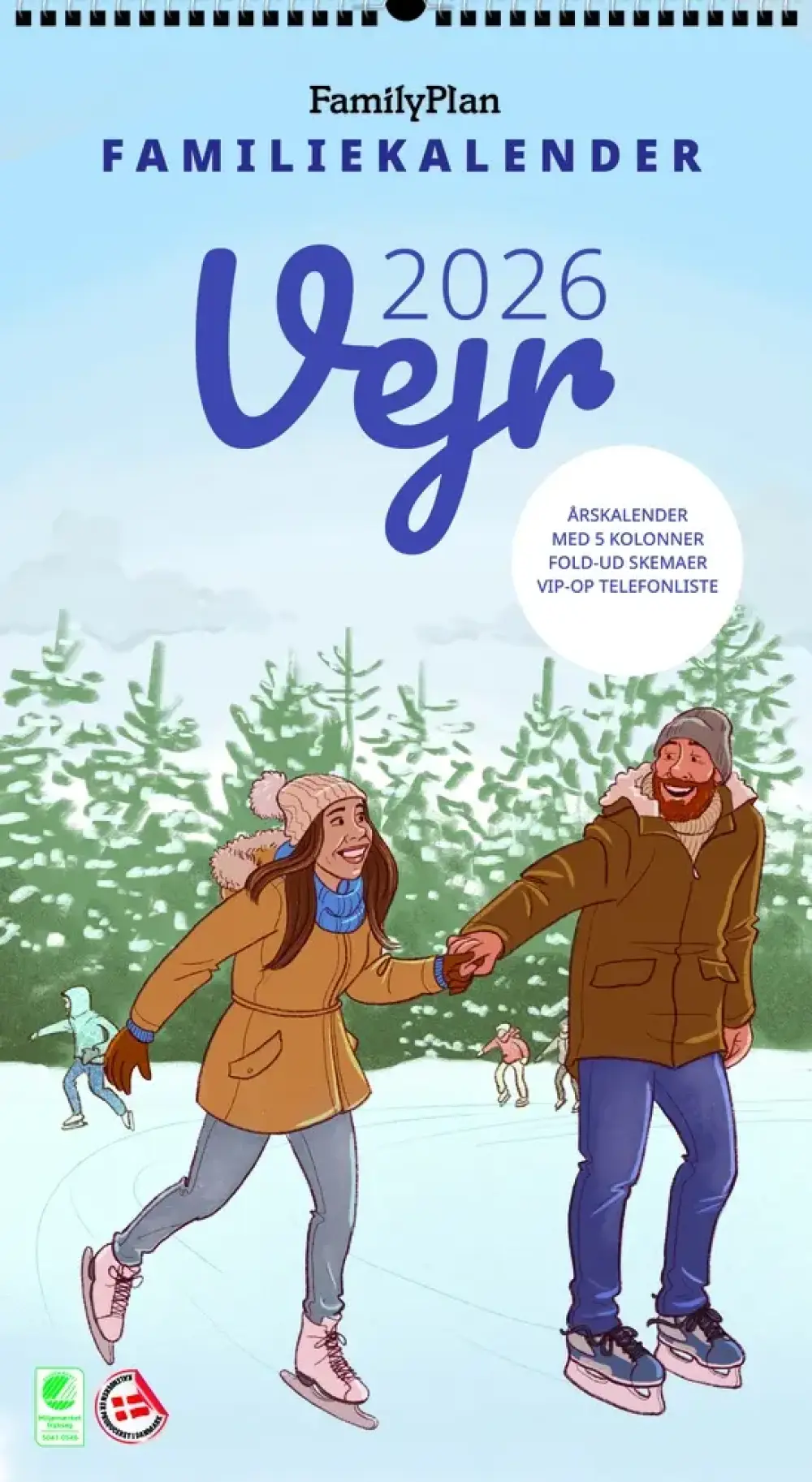 Familyplan Familiekalender 5 Pers 2026