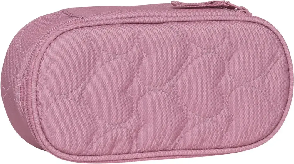Penalhus Beckmann Sport Junior Ovalt Padded Hearts Rose U/Indhold