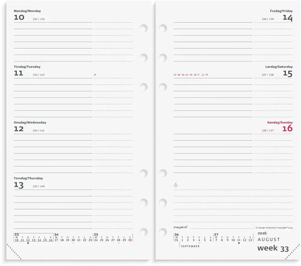 Kalender system pp 2026 international