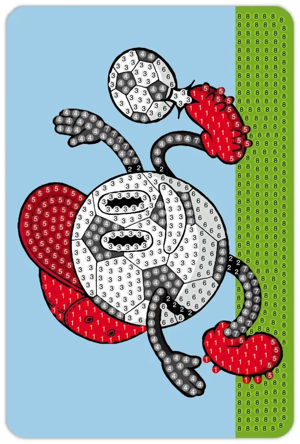 Diamond Art Fodbold 10X15Cm