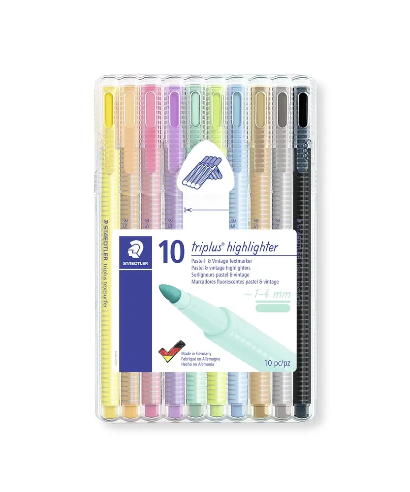 Highligther Staedtler triplus pastel 10 stk