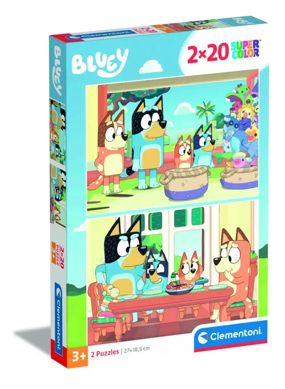 Puslespil Bluey 2x20 brikker