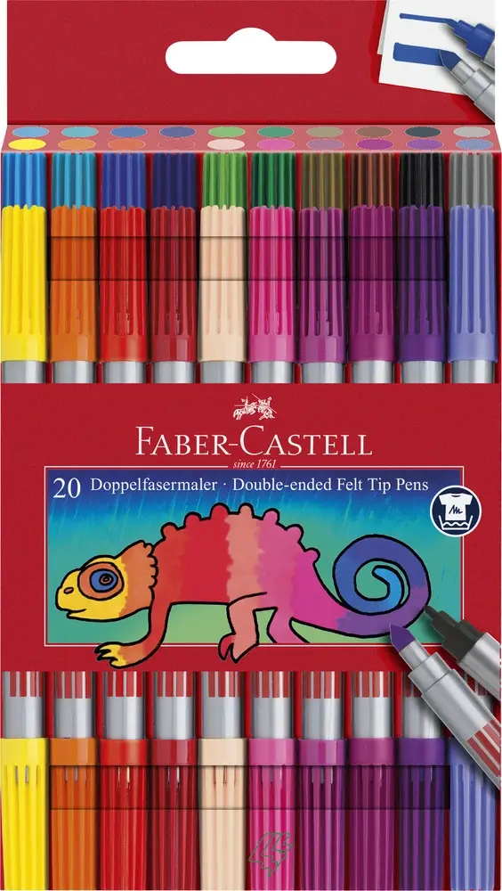 Tusser Faber-Castell 2 spidser 20 stk.