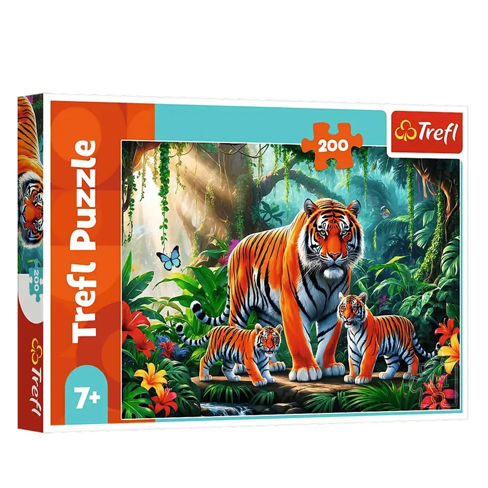 Puslespil Predatory dinosaurs 200 brikker