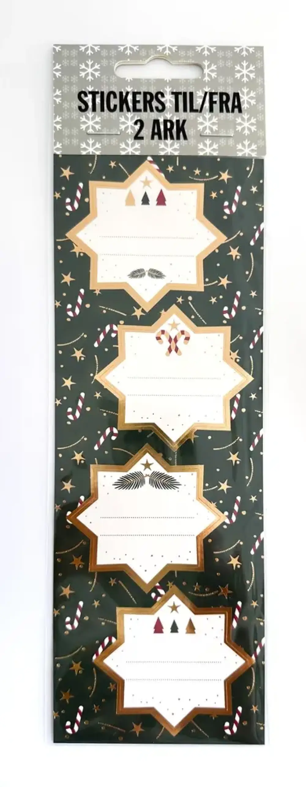 Stickers til/fra 2 ark 8 stk