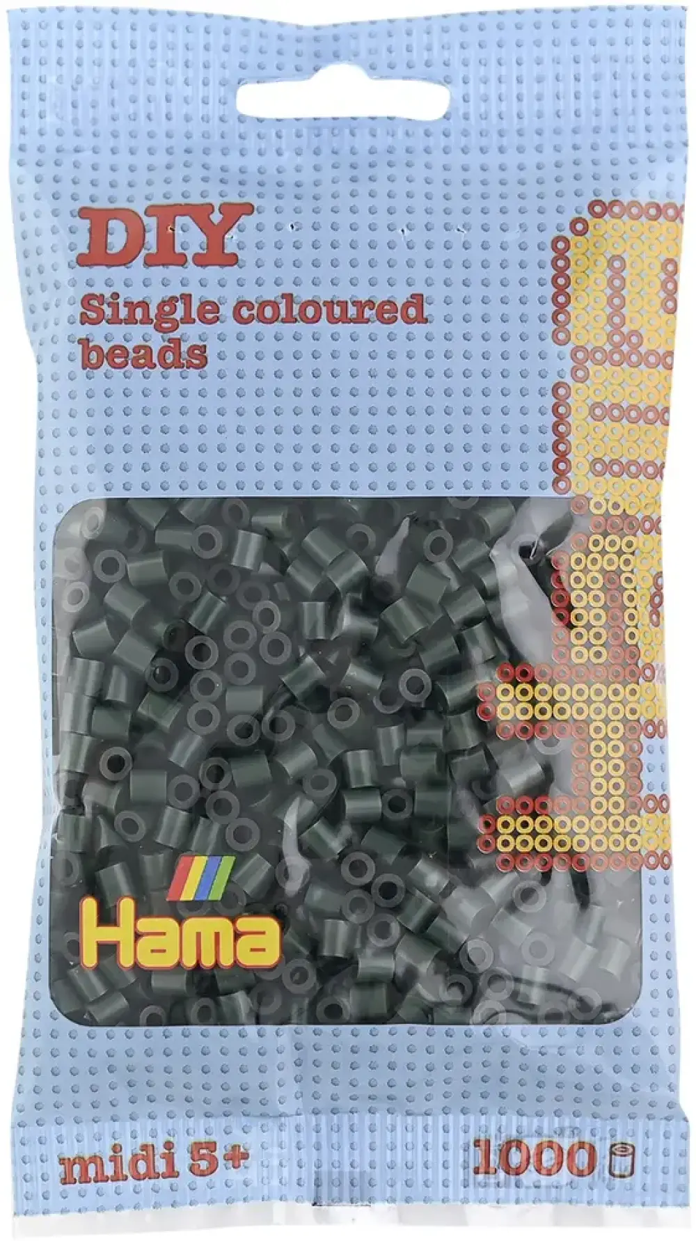 Hama midi perler 1000 stk mørkegrøn 28