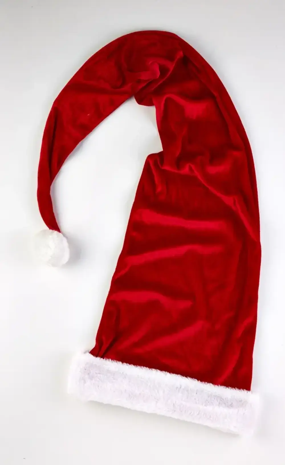 Nissehue rød længde 120 cm