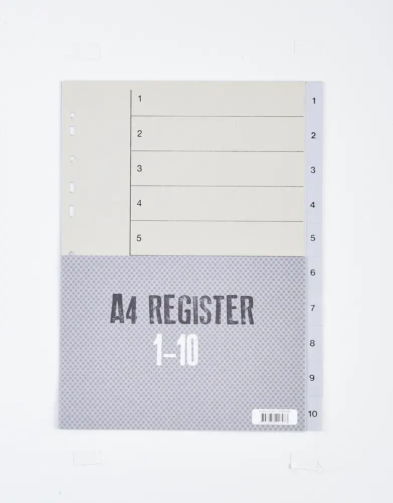 Register Relief plast 1 - 20