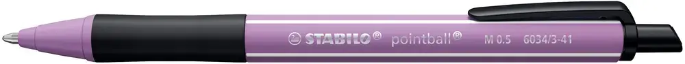 Kuglepen STABILO BALL POINT Wildflower Grey violet, blå skrivefarve