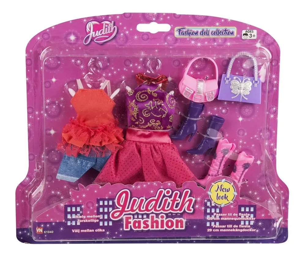 Judith tøj og tilbehør ass