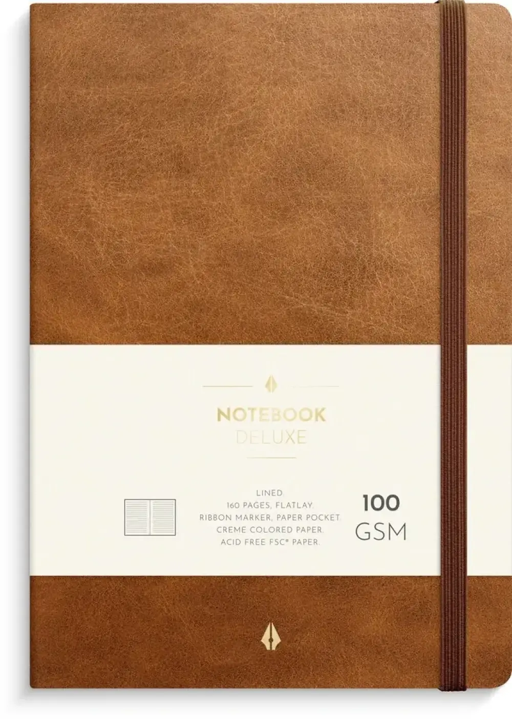Notesbog Deluxe A5 Brown