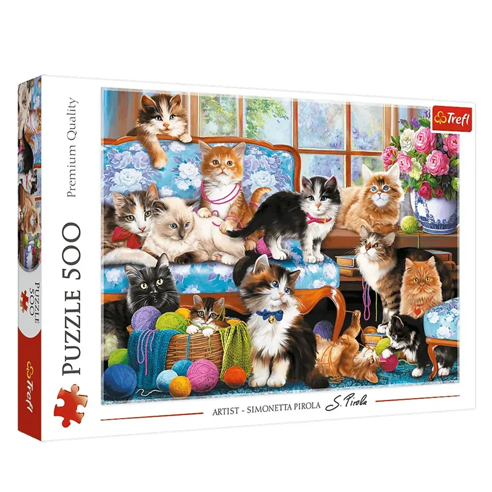 Puslespil Cat family 500 brikker