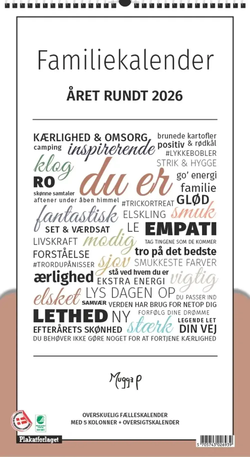 Familiekalender Året Rundt Mugge P'S Ord 2026