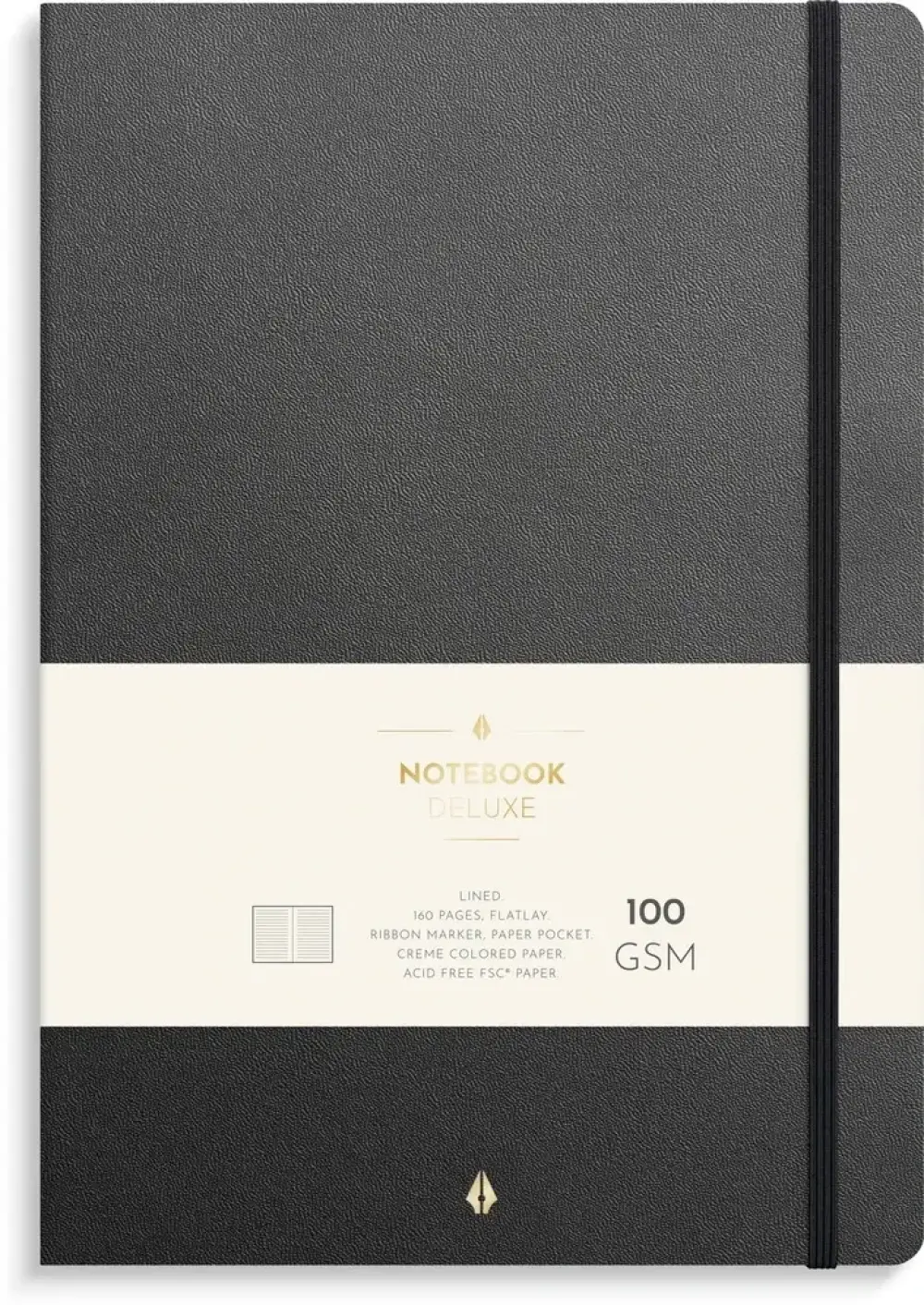 NOTESBOG DELUXE B5 BLACK