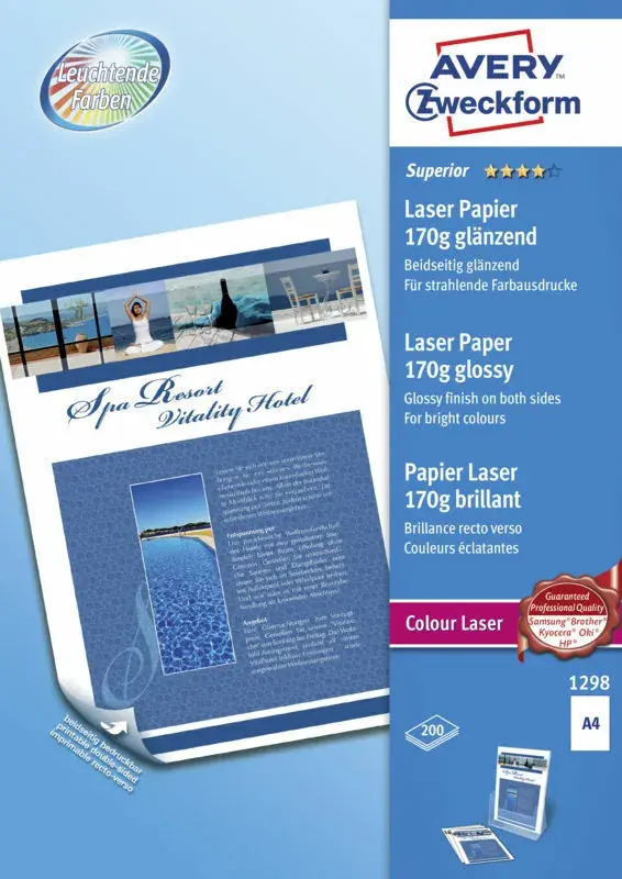 Fotopapir glossy laser 170g /150 ark