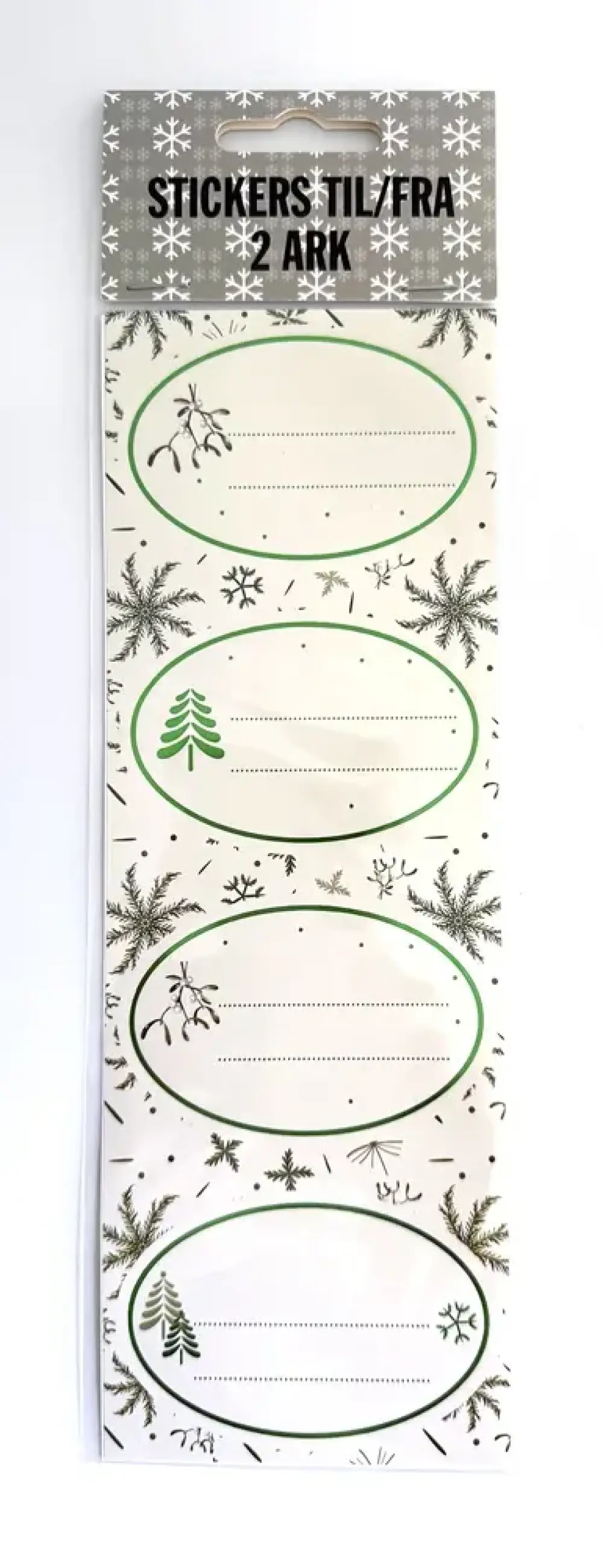 Stickers til/fra 2 ark 8 stk